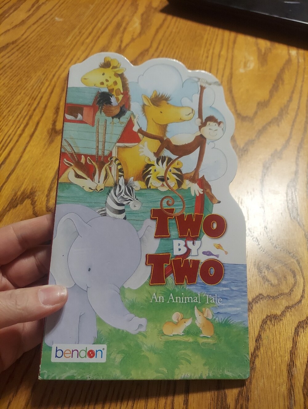 Two by Two: An Animal Tale Shaped Board Book - Bendon